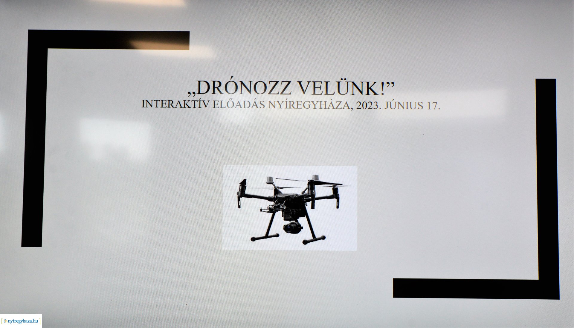 Interaktív előadás a drónok használatáról