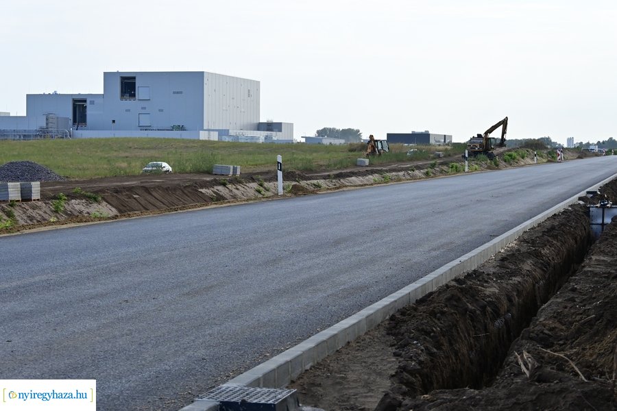 Ipari Park elkészült útszakasza 20240827