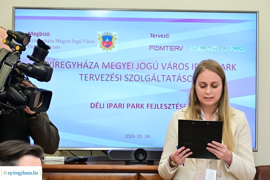 Ipari park tervezési folyamatai - sajtótájékoztató 20240124