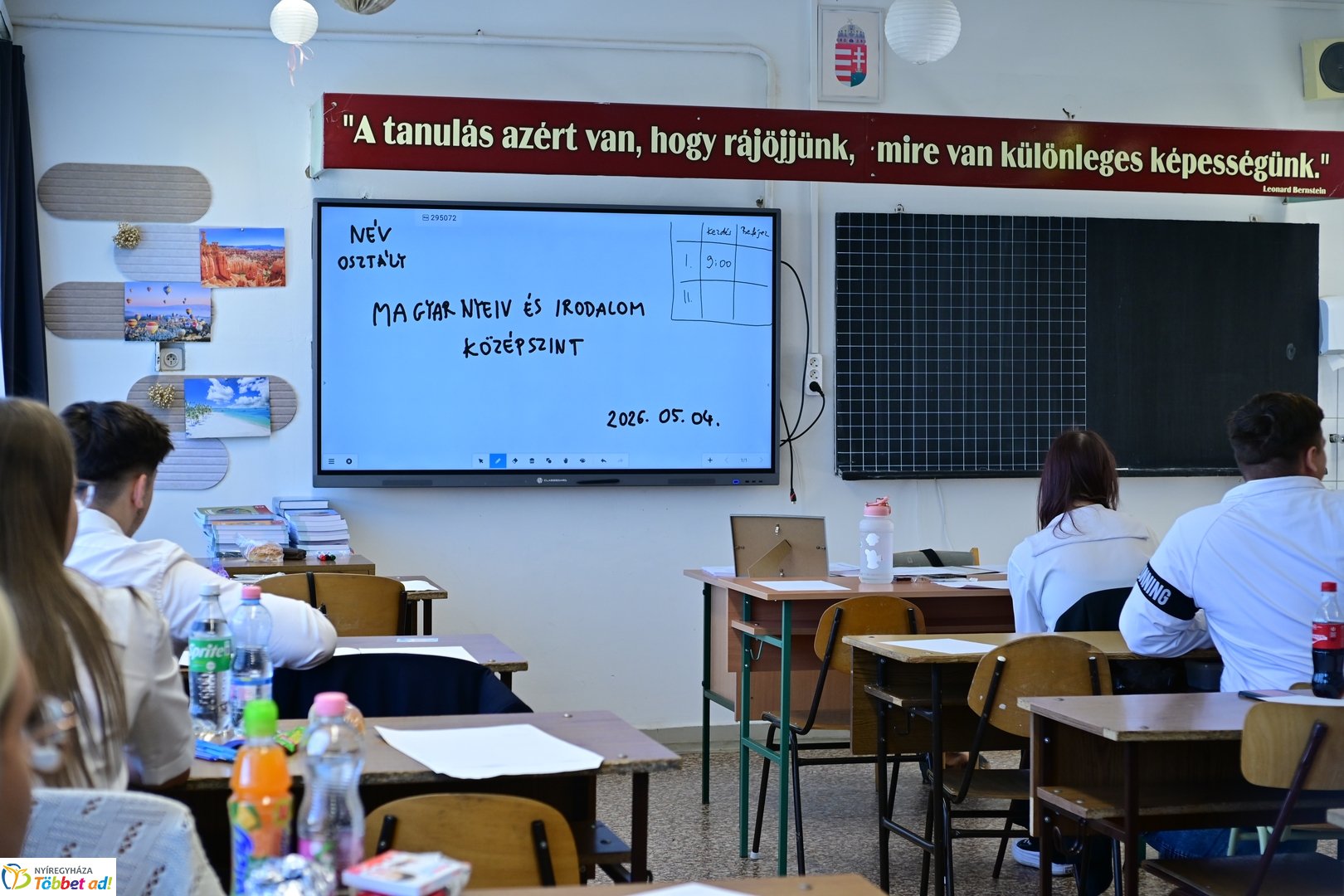 Írásbeli érettségi az Arany János gimnáziumban 2026