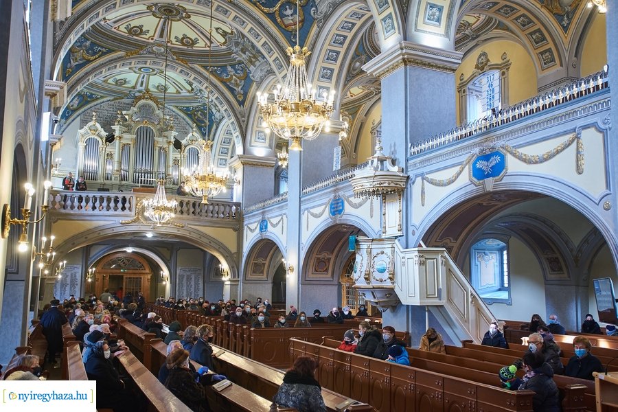 Istentisztelet az evangélikus templomban