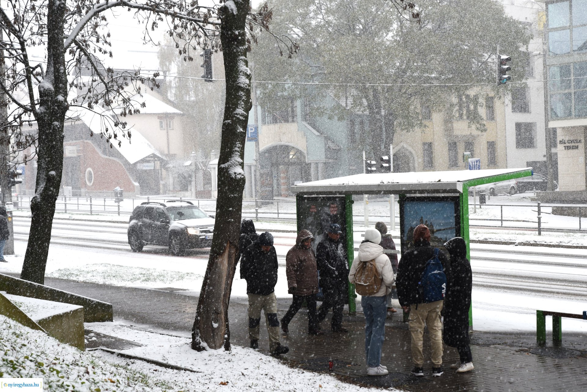 Itt az első hó, meg az első komolyabb havazás is 