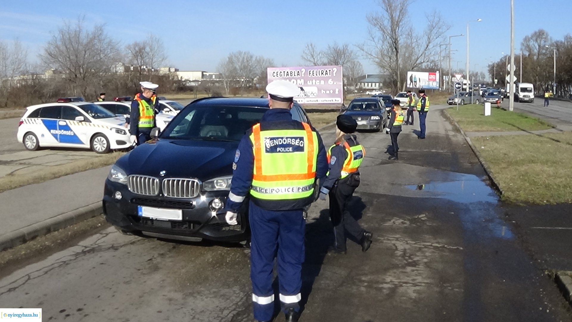 Ittasság-ellenőrzés a Debreceni úton