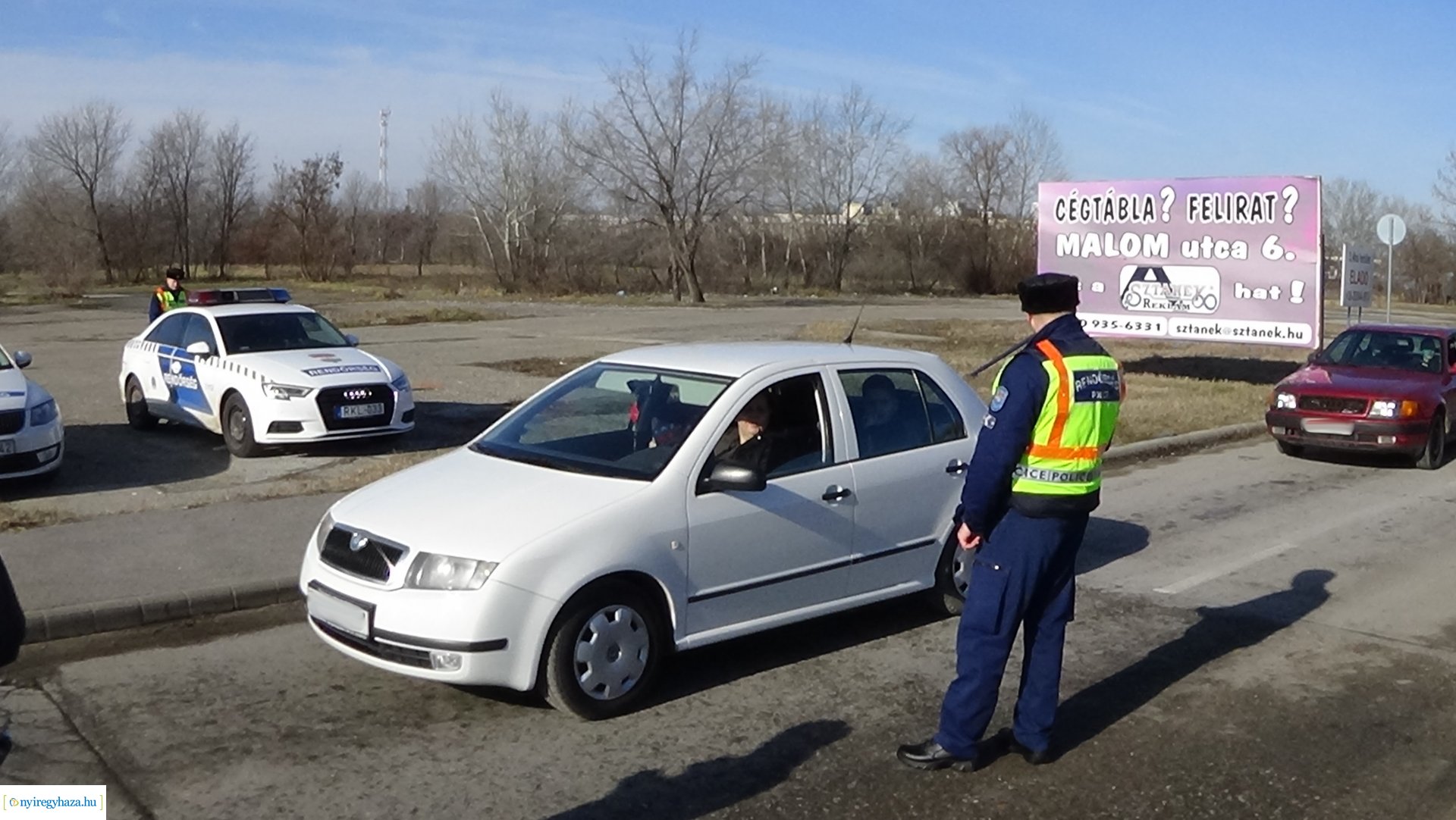 Ittasság-ellenőrzés a Debreceni úton