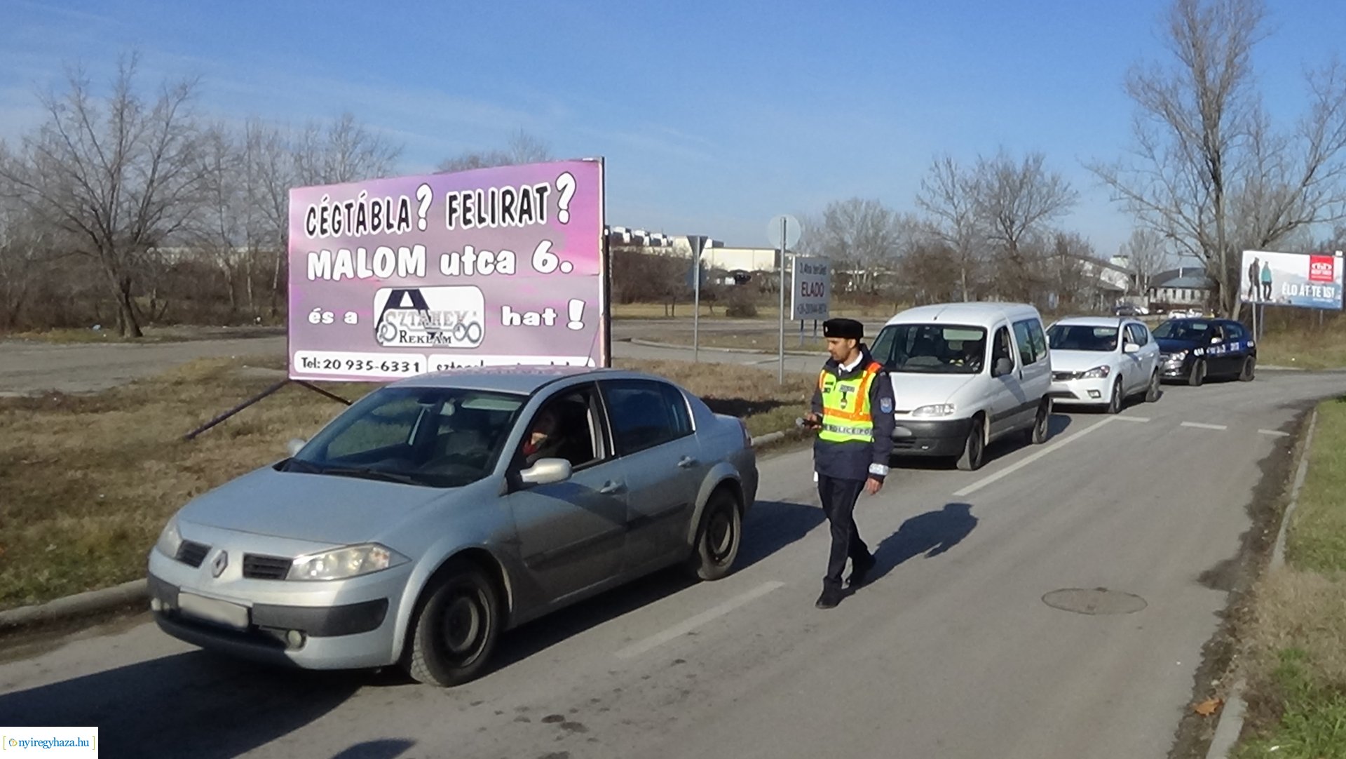 Ittasság-ellenőrzés a Debreceni úton