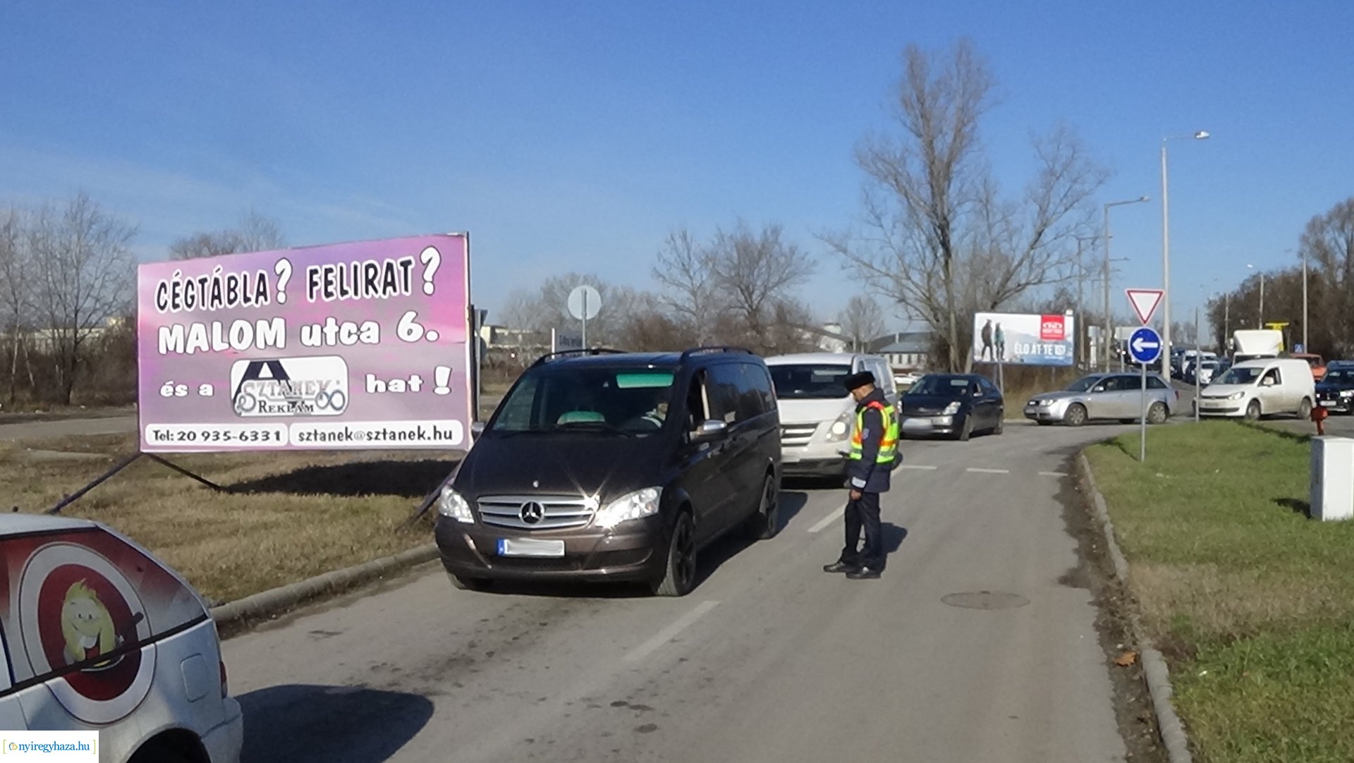 Ittasság-ellenőrzés a Debreceni úton