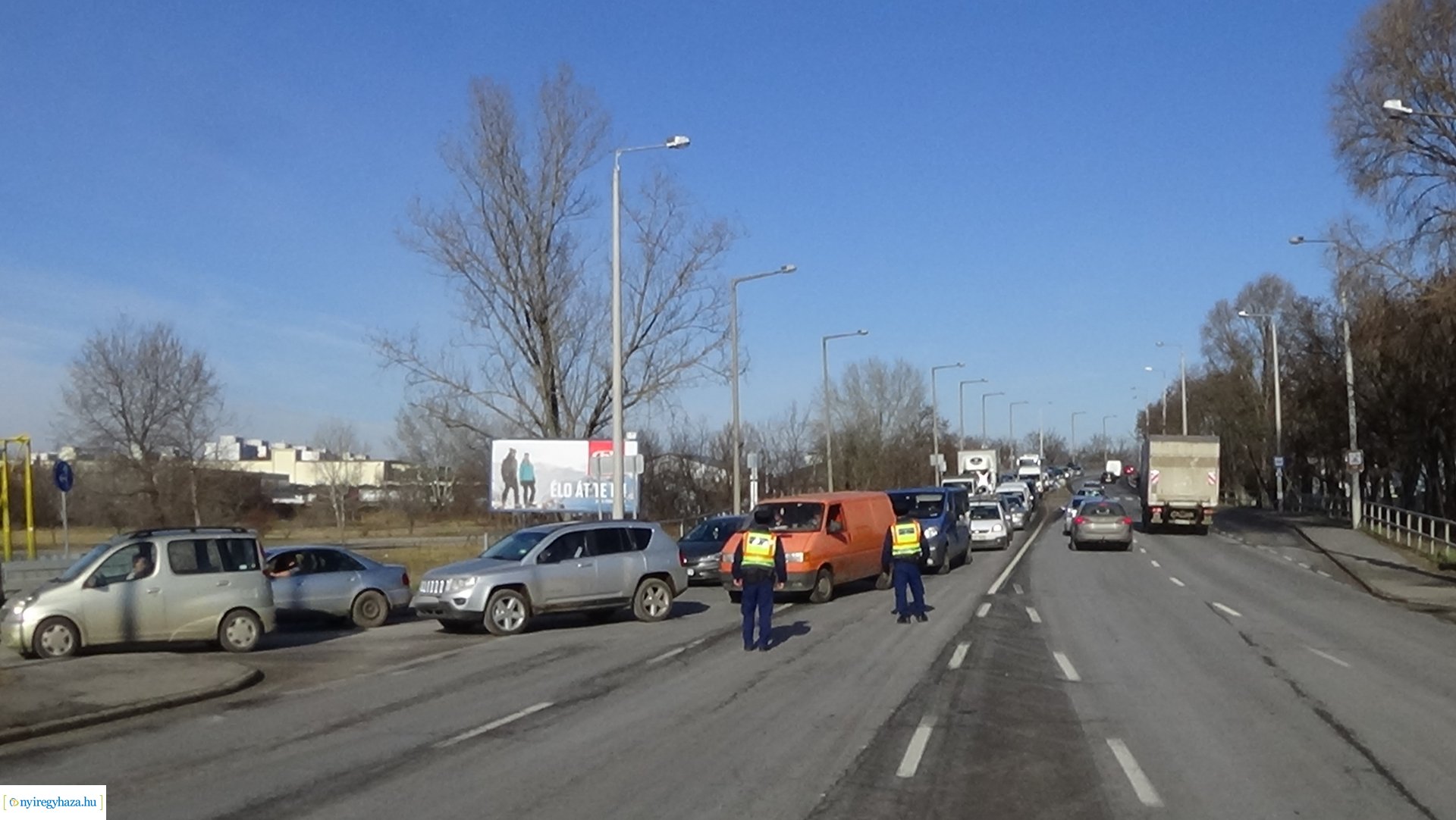 Ittasság-ellenőrzés a Debreceni úton