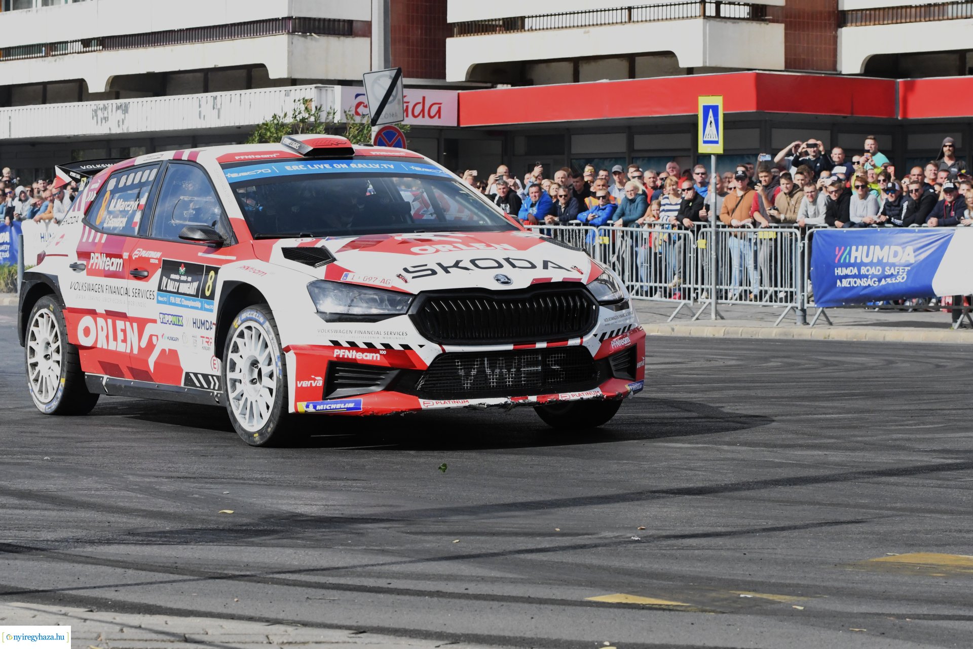 IV. Rally Hungary Nyíregyháza belvárosában