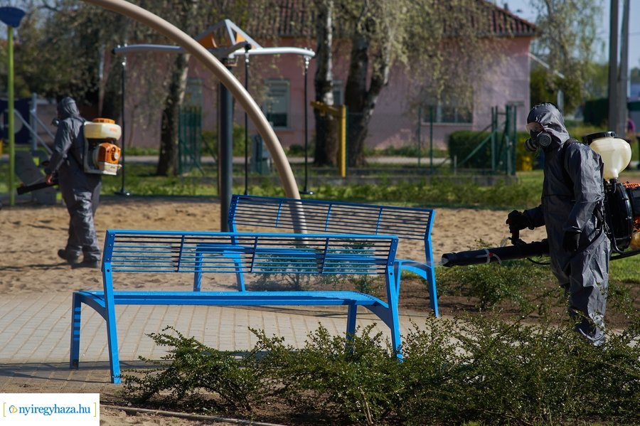 Játszóterek fertőtlenítése 2021 04 28