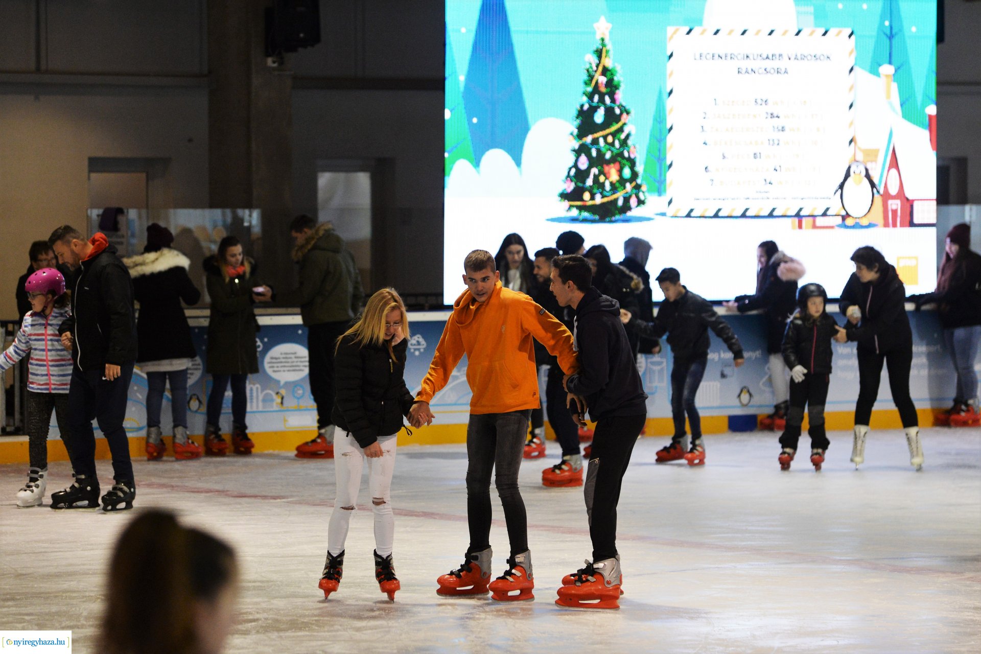Jégkaland a műlyégpályán