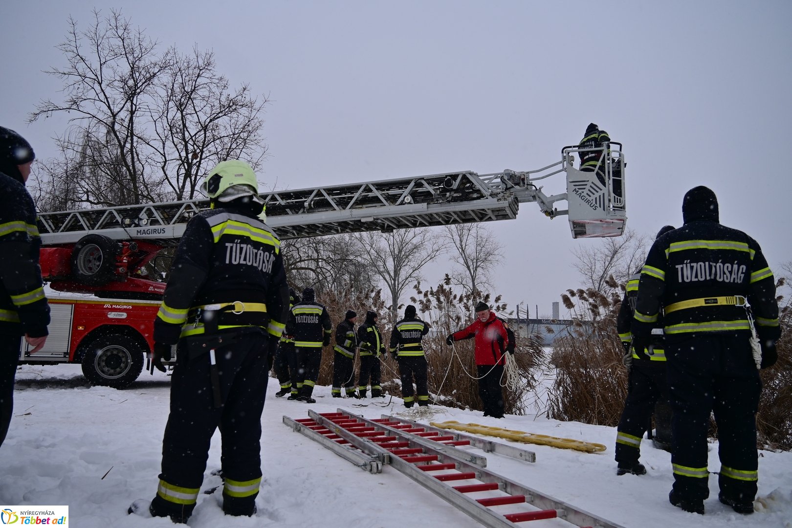 Jégről mentés a Bujtoson 2026 januárjában