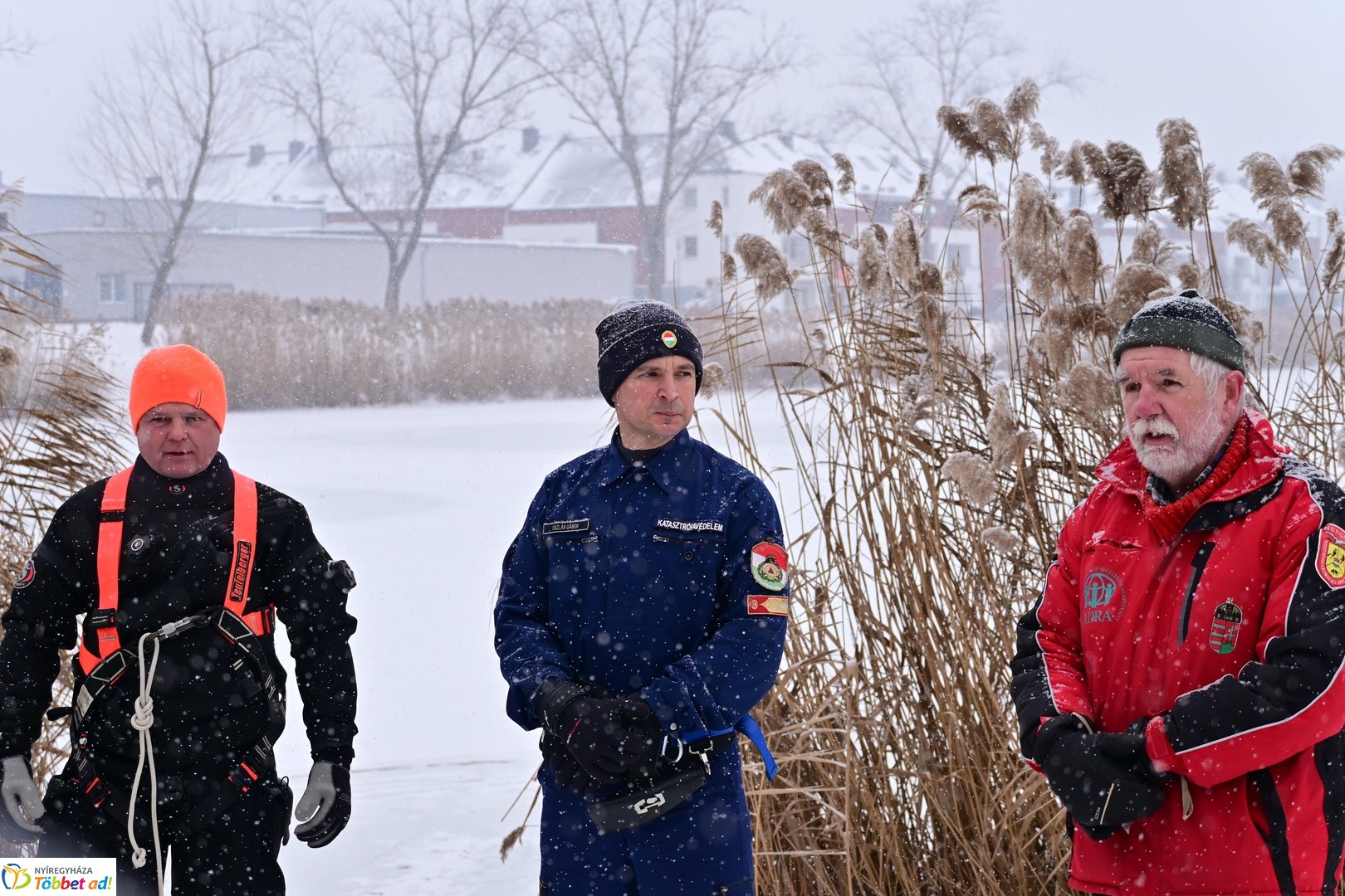 Jégről mentés a Bujtoson 2026 januárjában