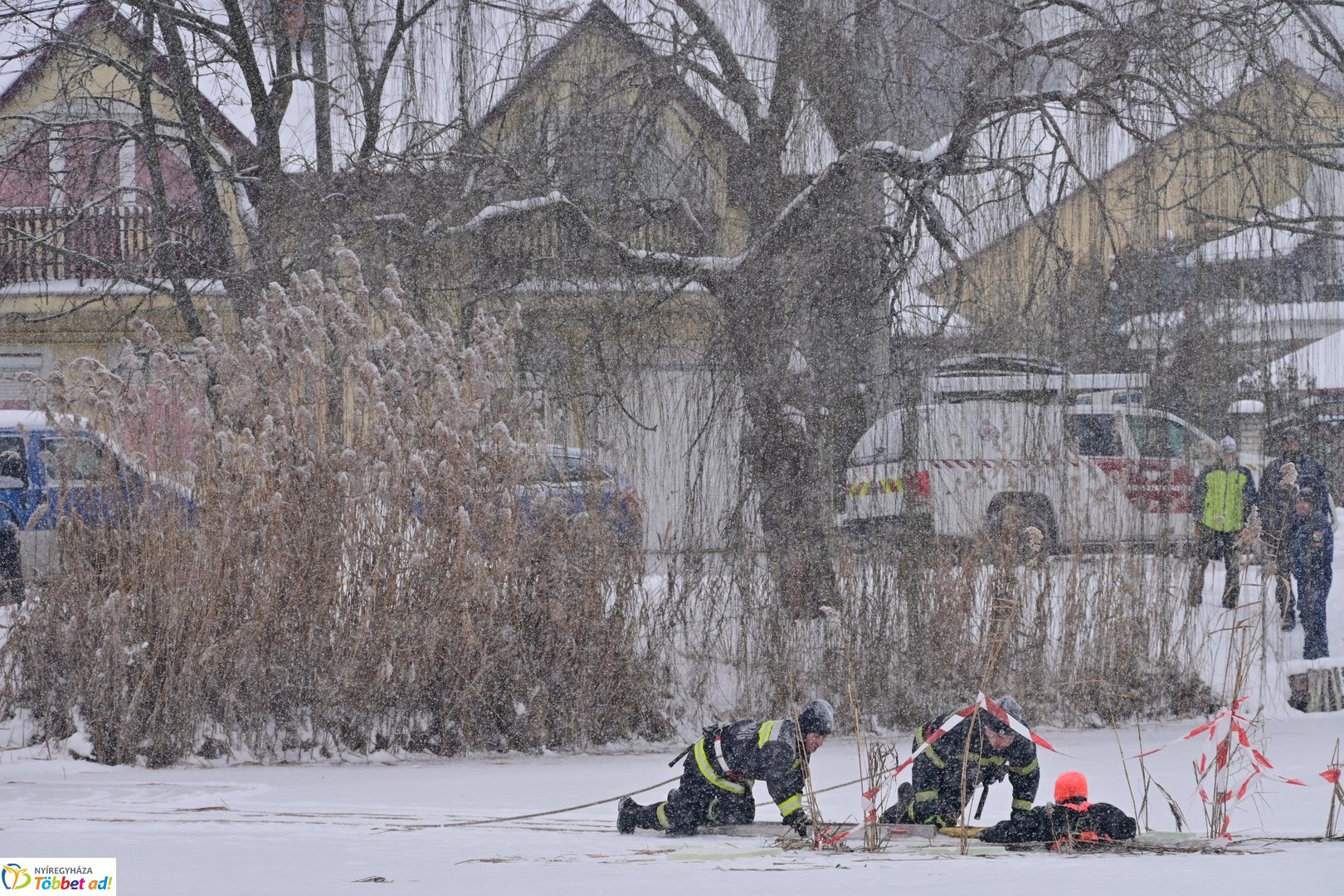 Jégről mentés a Bujtoson 2026 januárjában