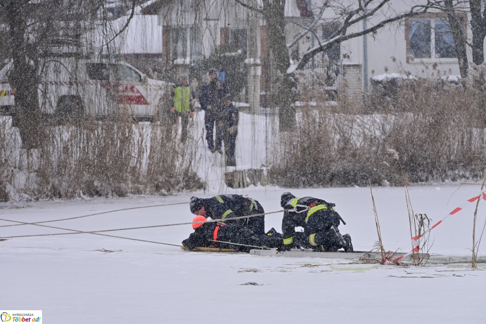Jégről mentés a Bujtoson 2026 januárjában
