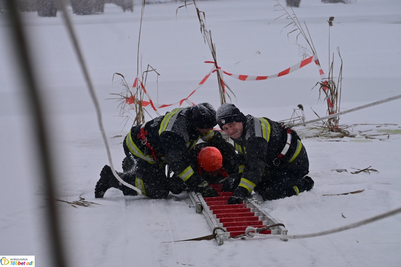 Jégről mentés a Bujtoson 2026 januárjában