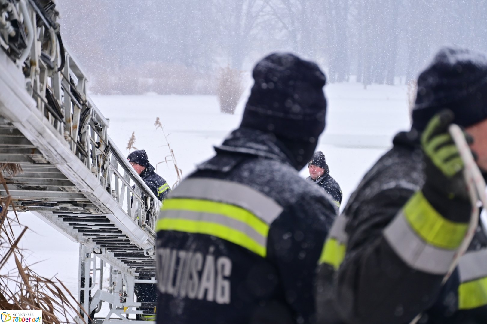 Jégről mentés a Bujtoson 2026 januárjában