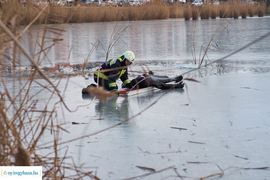 Jégről mentési gyakorlat 2022