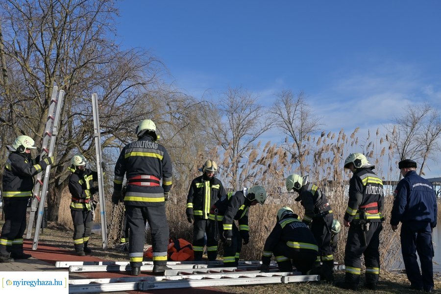 Jégről mentési gyakorlat 2024