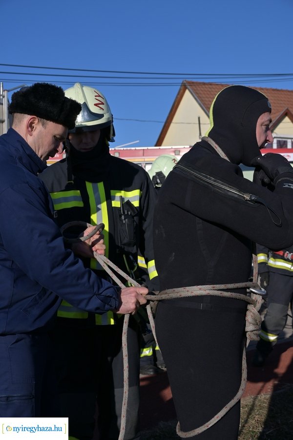 Jégről mentési gyakorlat 2024