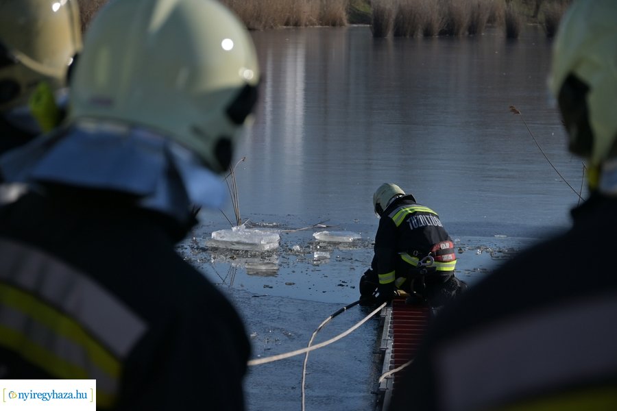 Jégről mentési gyakorlat 2024