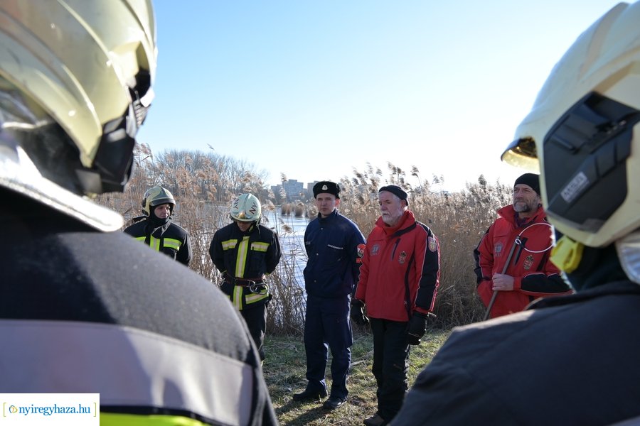 Jégről mentési gyakorlat 2024
