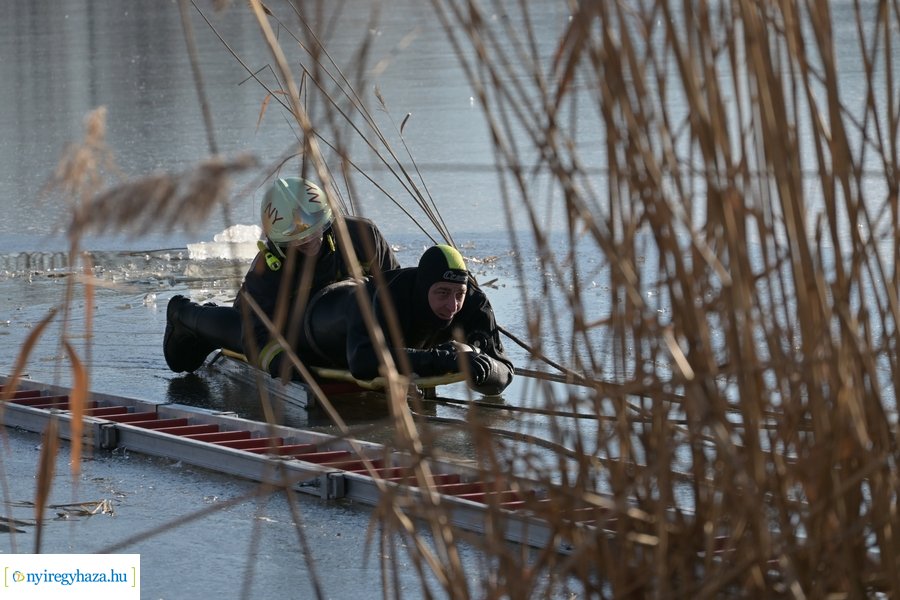 Jégről mentési gyakorlat 2024