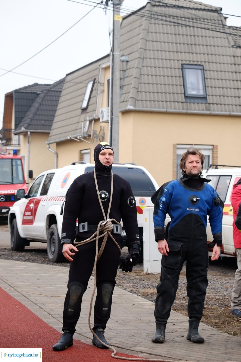 Jégről mentési gyakorlat a Bujtoson - 2020