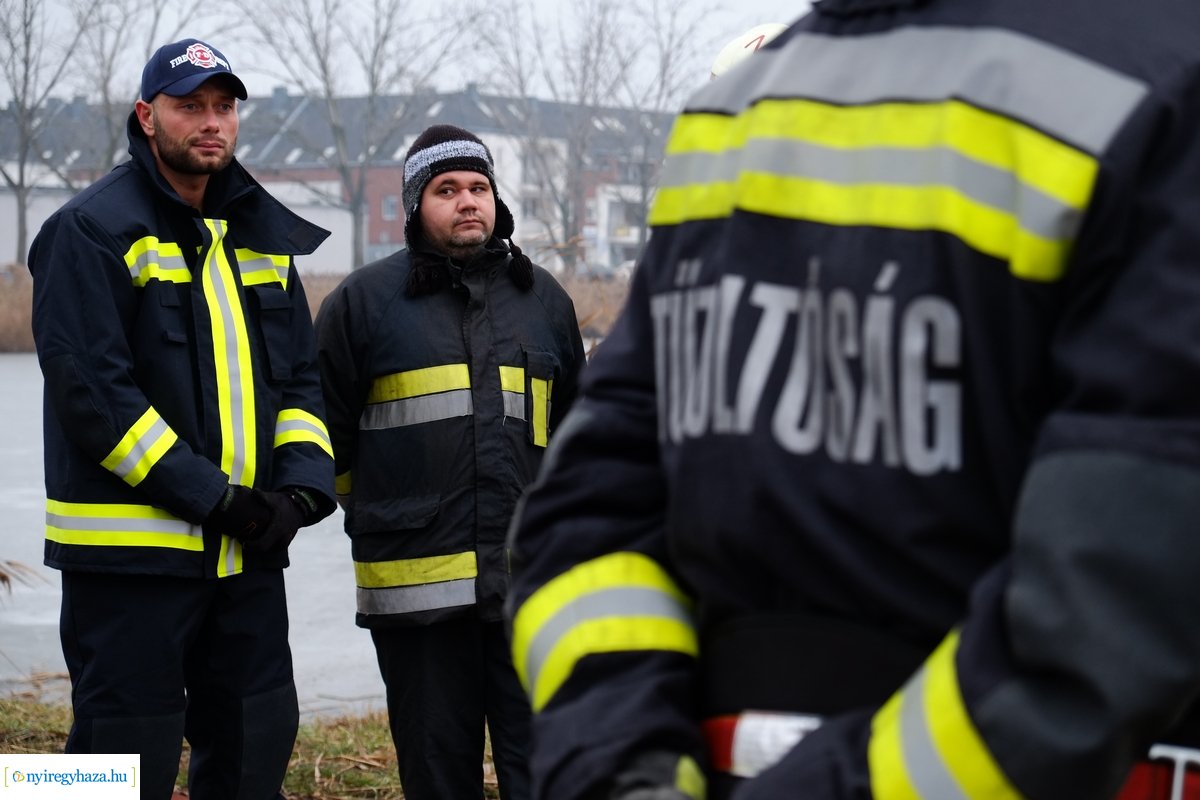 Jégről mentési gyakorlat a Bujtoson - 2020