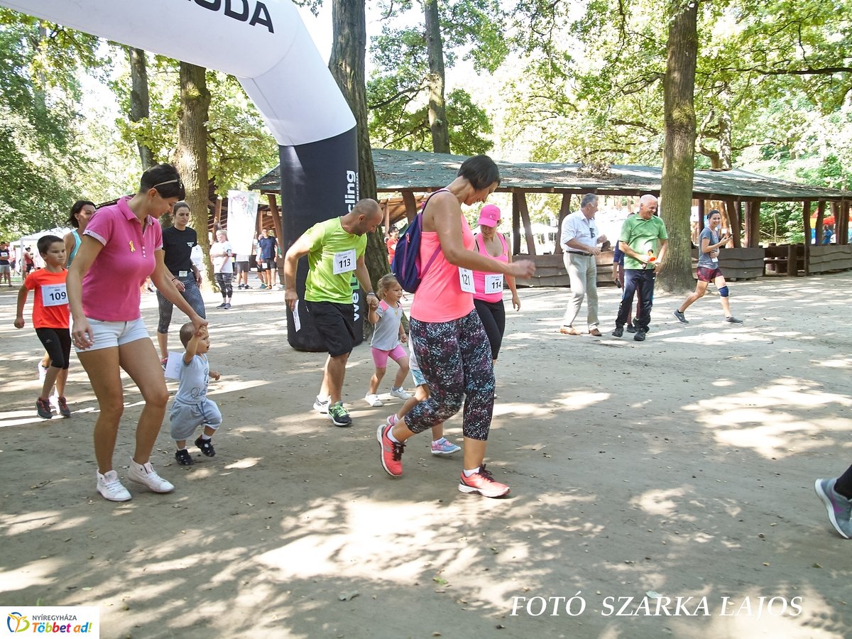 Jótékonysági futás az Erdei Tornapályán