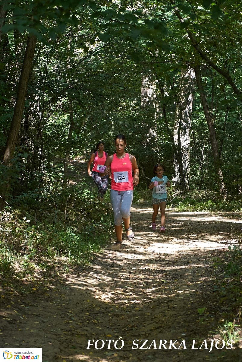 Jótékonysági futás az Erdei Tornapályán