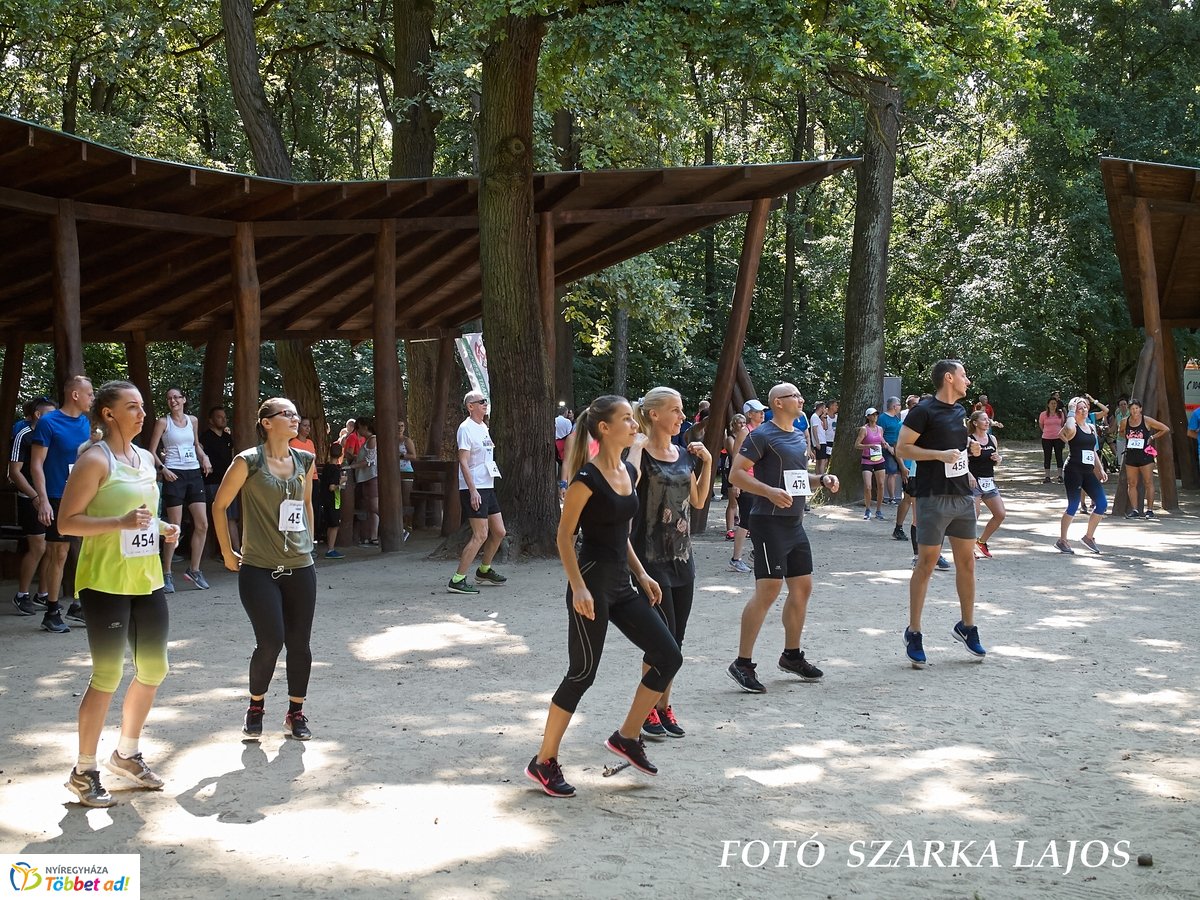 Jótékonysági futás az Erdei Tornapályán