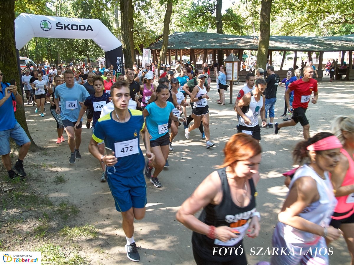 Jótékonysági futás az Erdei Tornapályán