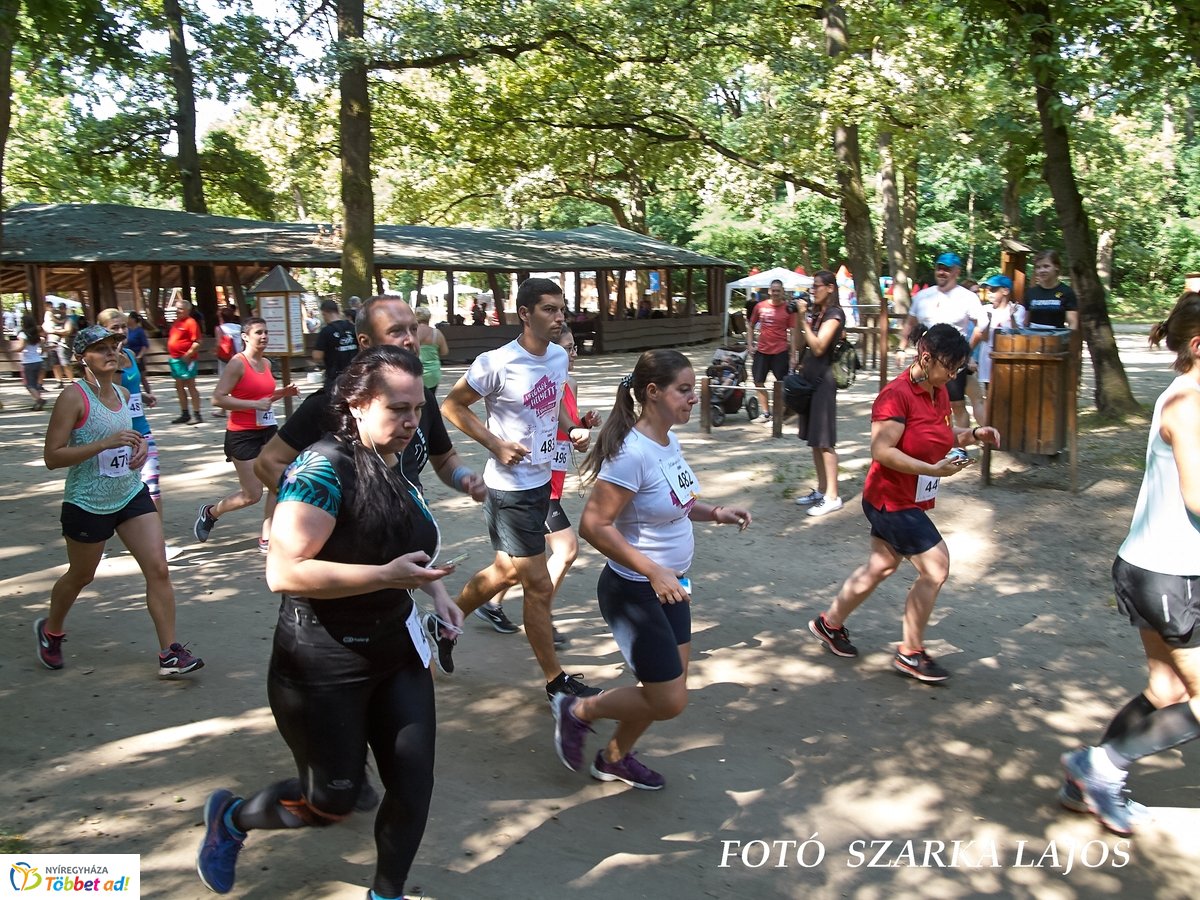 Jótékonysági futás az Erdei Tornapályán