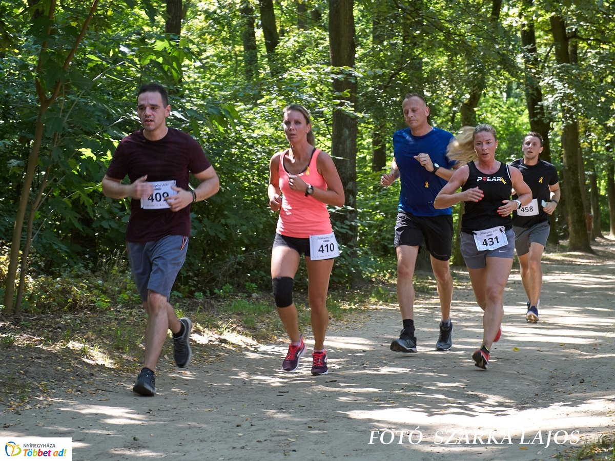 Jótékonysági futás az Erdei Tornapályán
