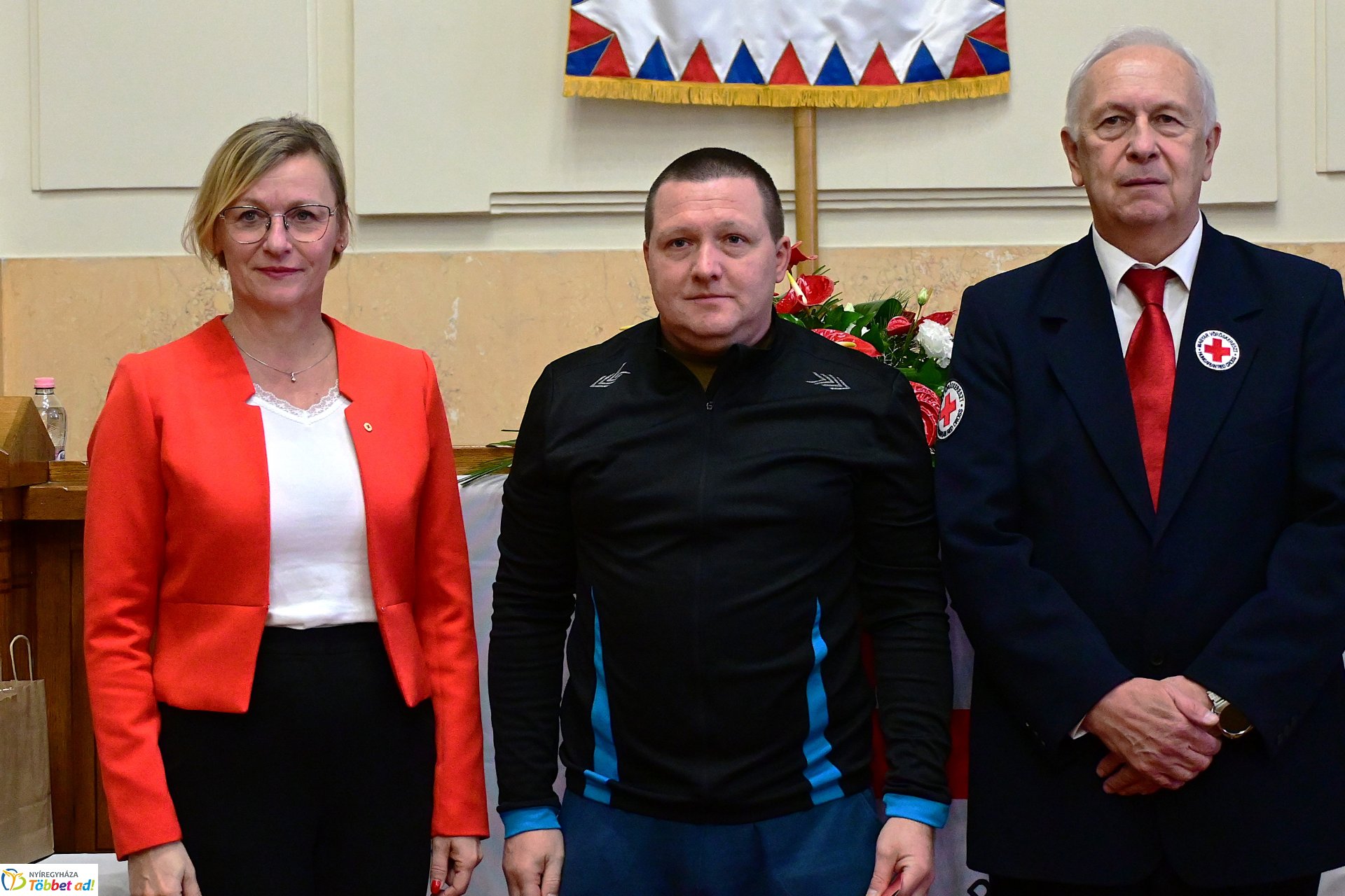 Jubiláló véradók köszöntése