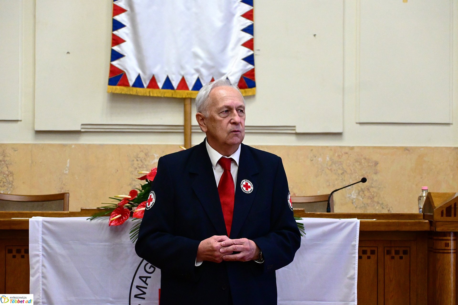 Jubiláló véradók köszöntése