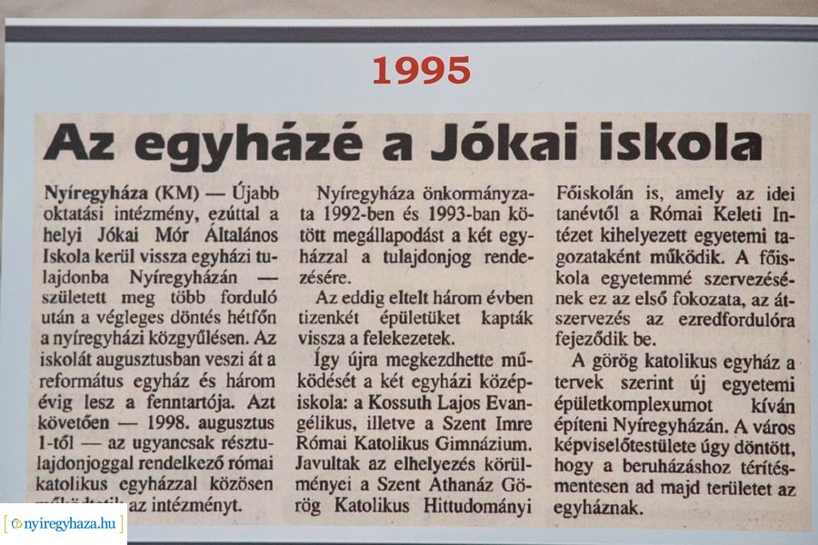 Jubileum a református iskolában 2022