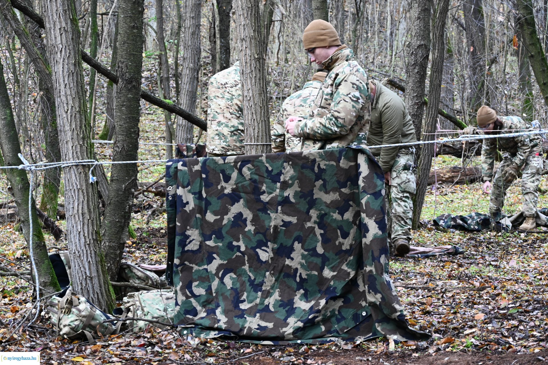 Kadétképzés terepen