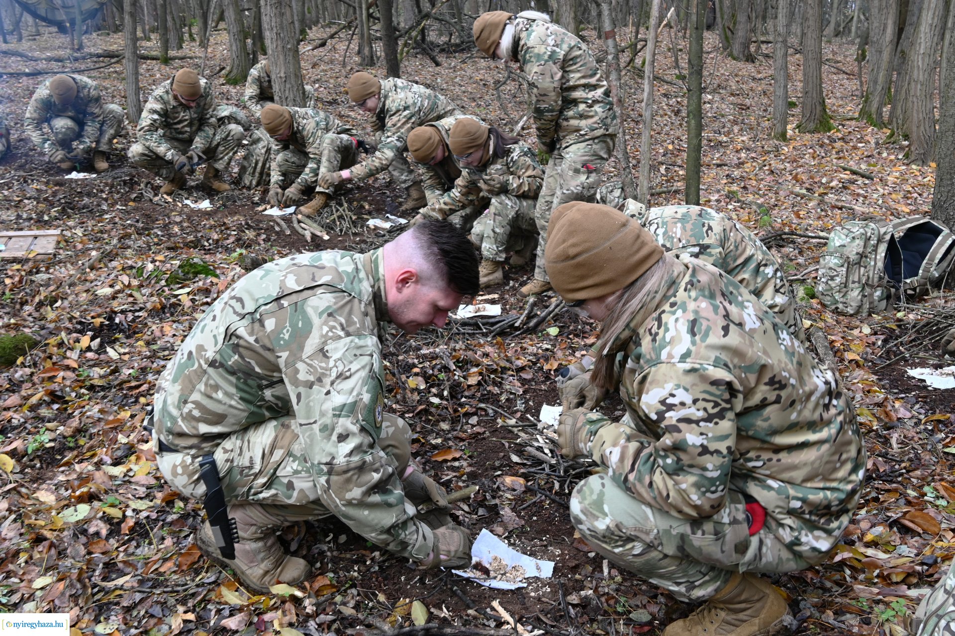 Kadétképzés terepen