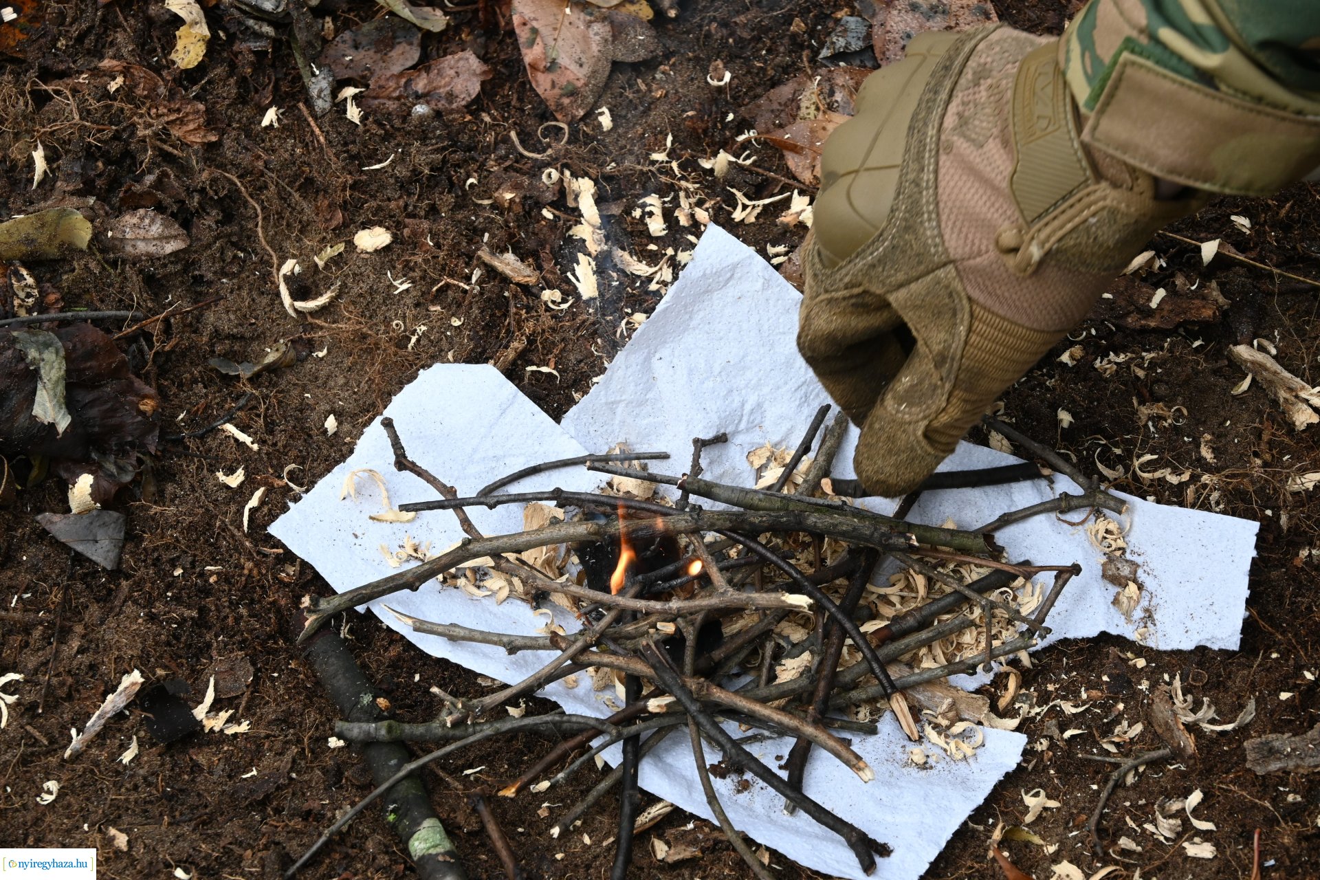 Kadétképzés terepen