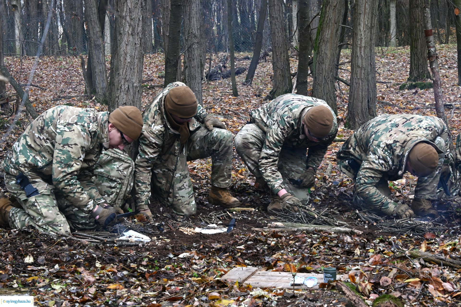 Kadétképzés terepen