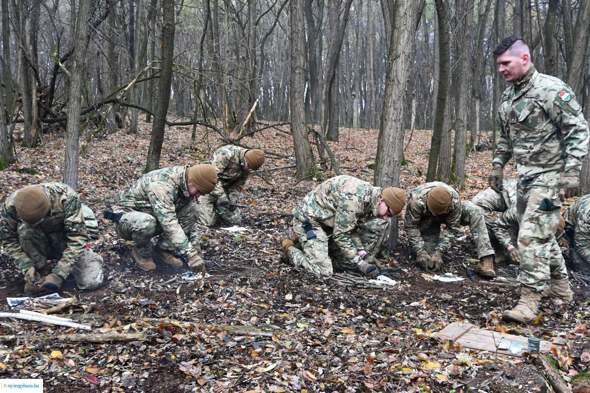 Kadétképzés terepen