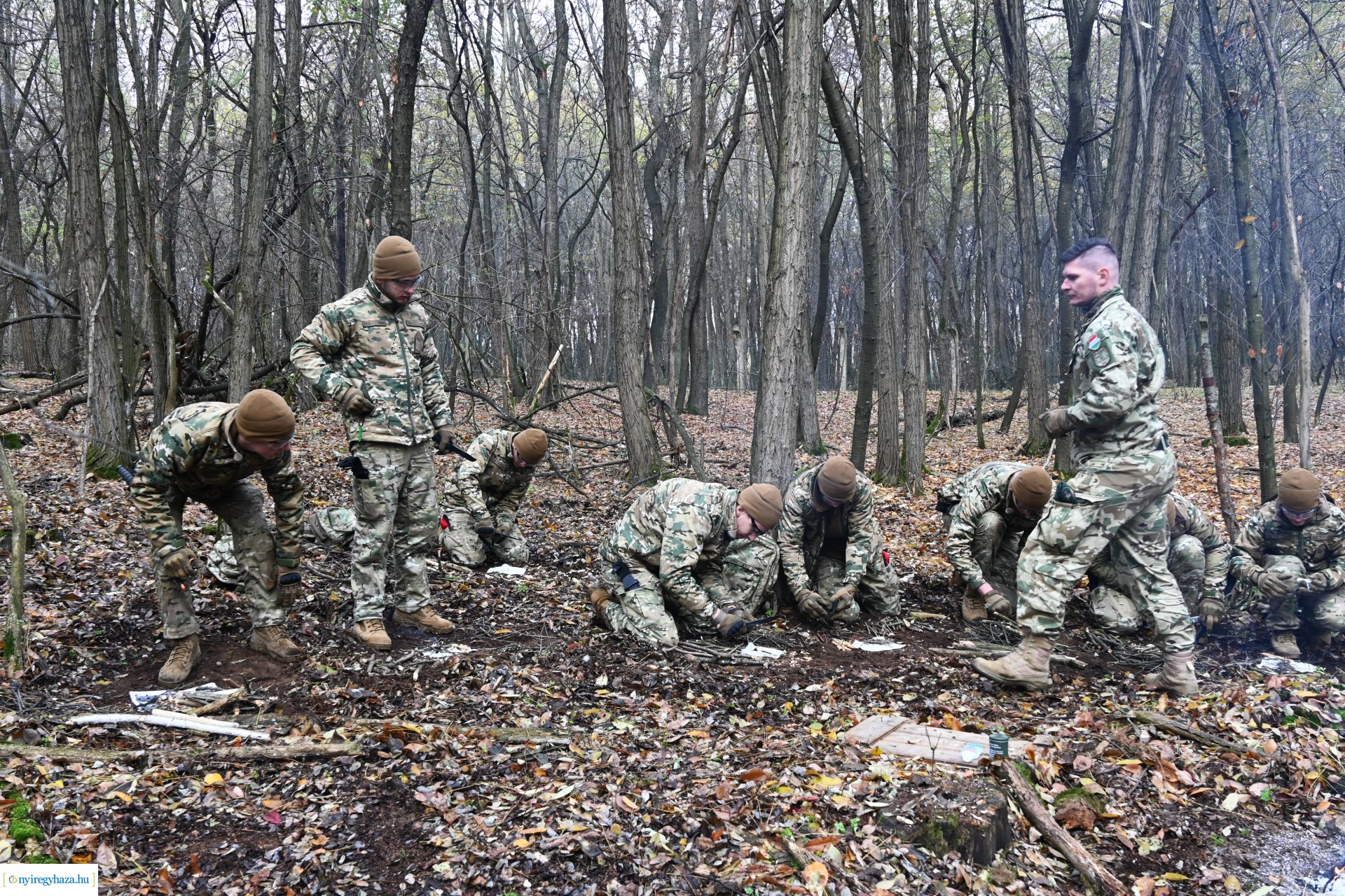 Kadétképzés terepen