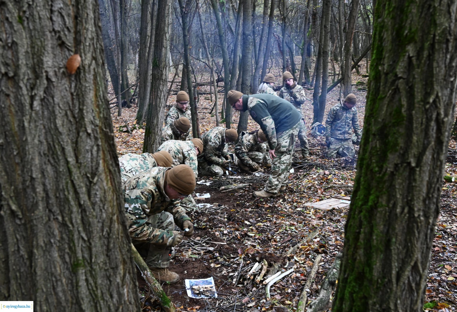 Kadétképzés terepen