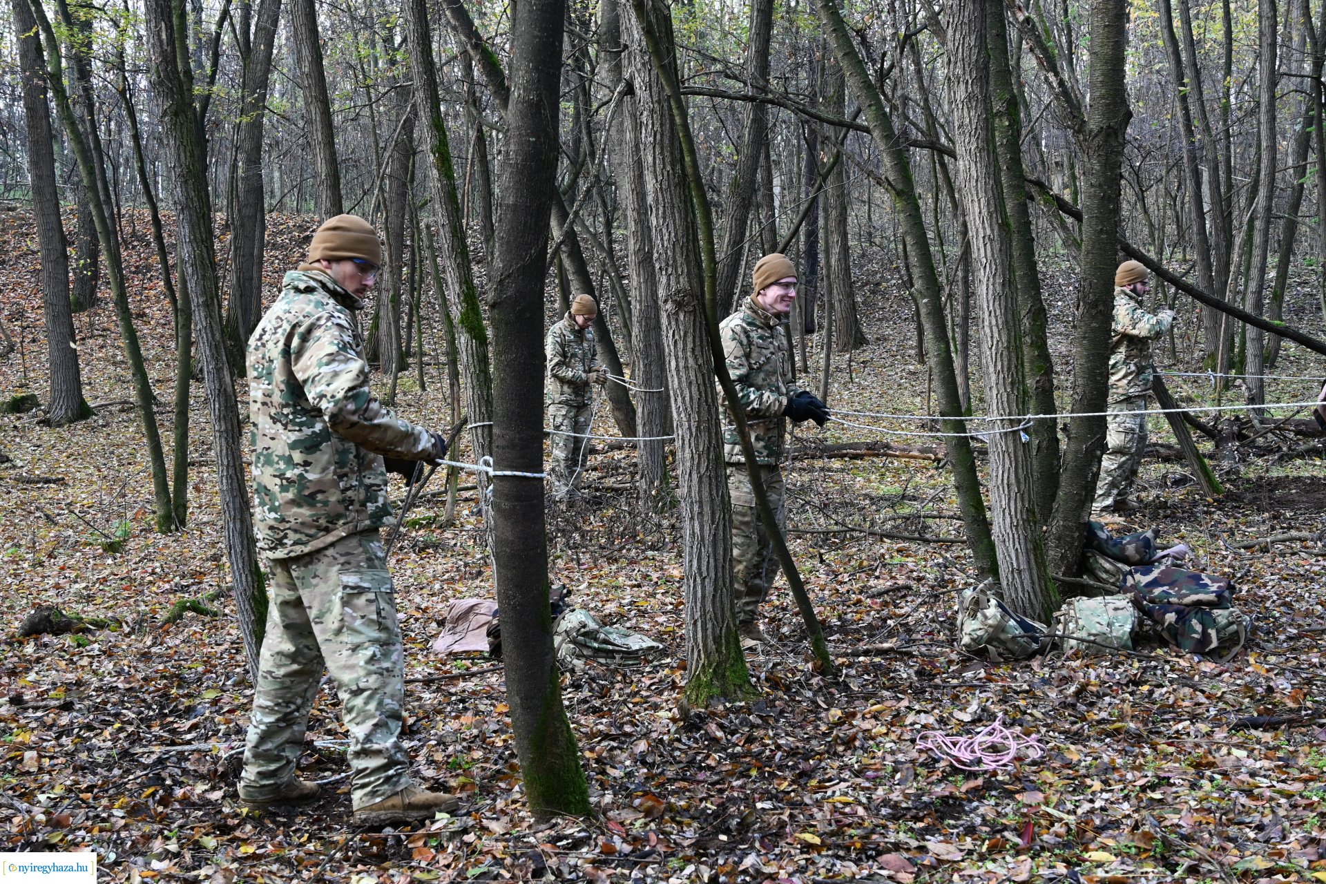 Kadétképzés terepen