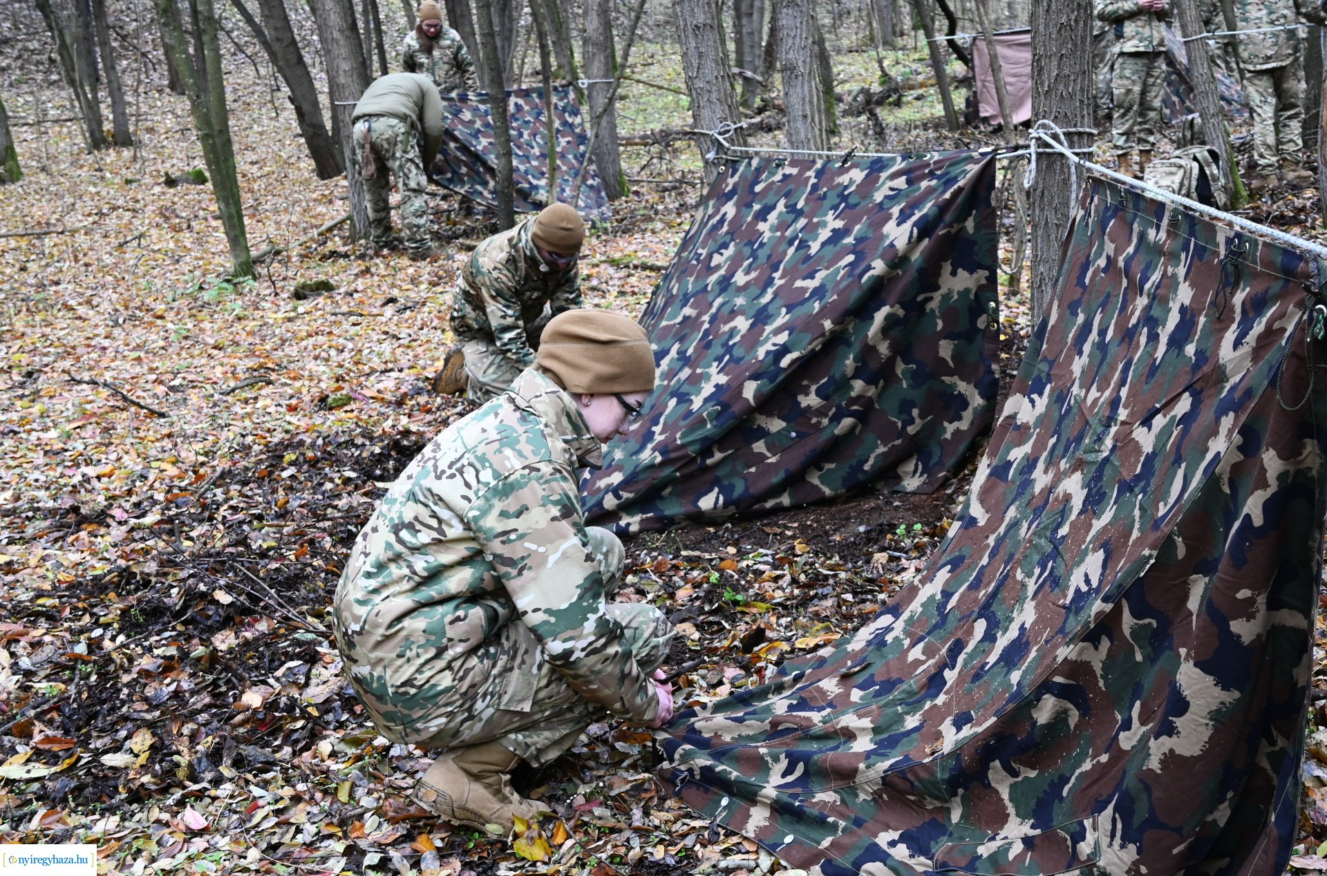 Kadétképzés terepen