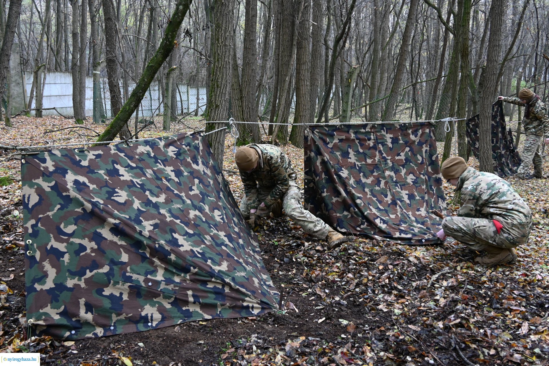 Kadétképzés terepen