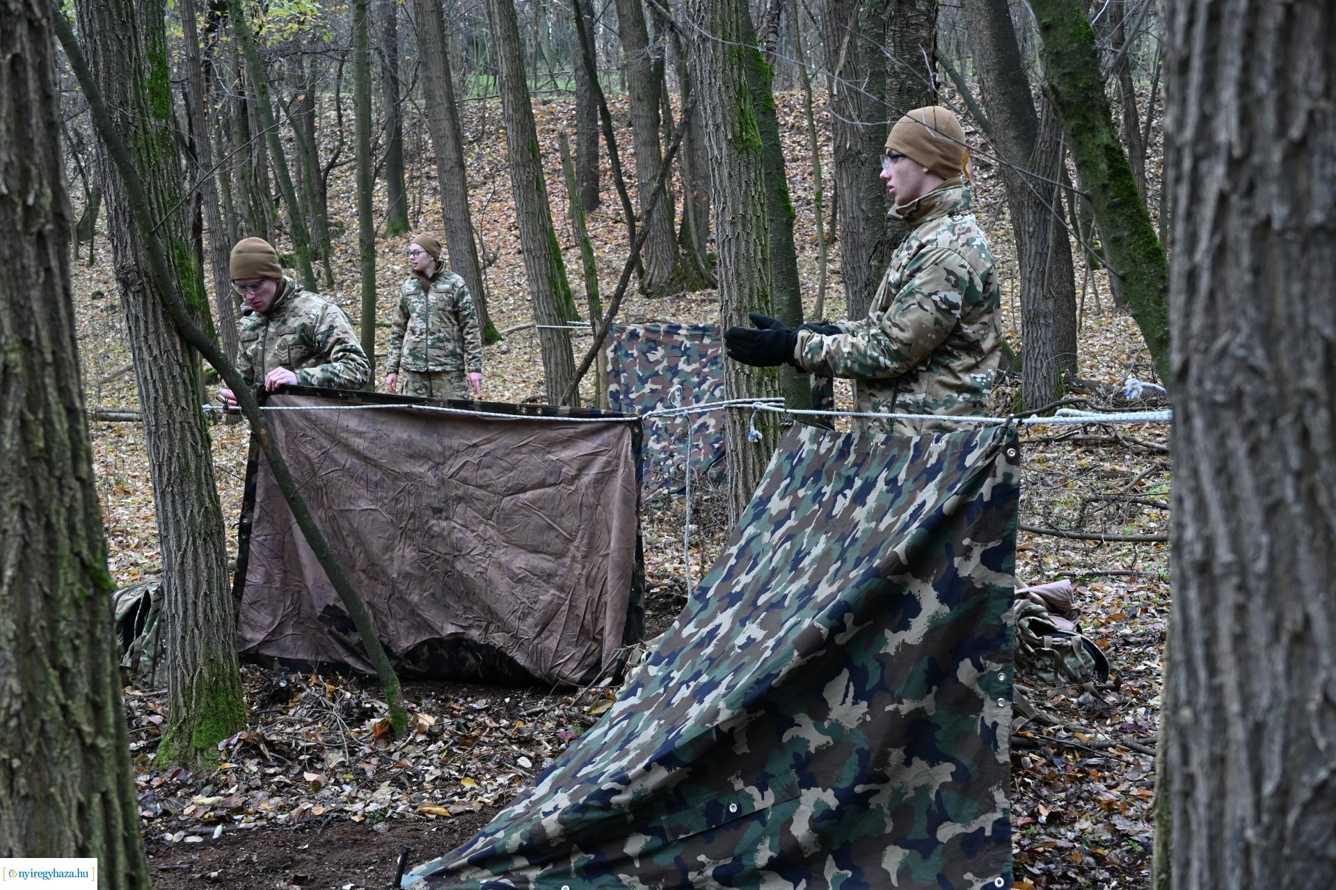 Kadétképzés terepen