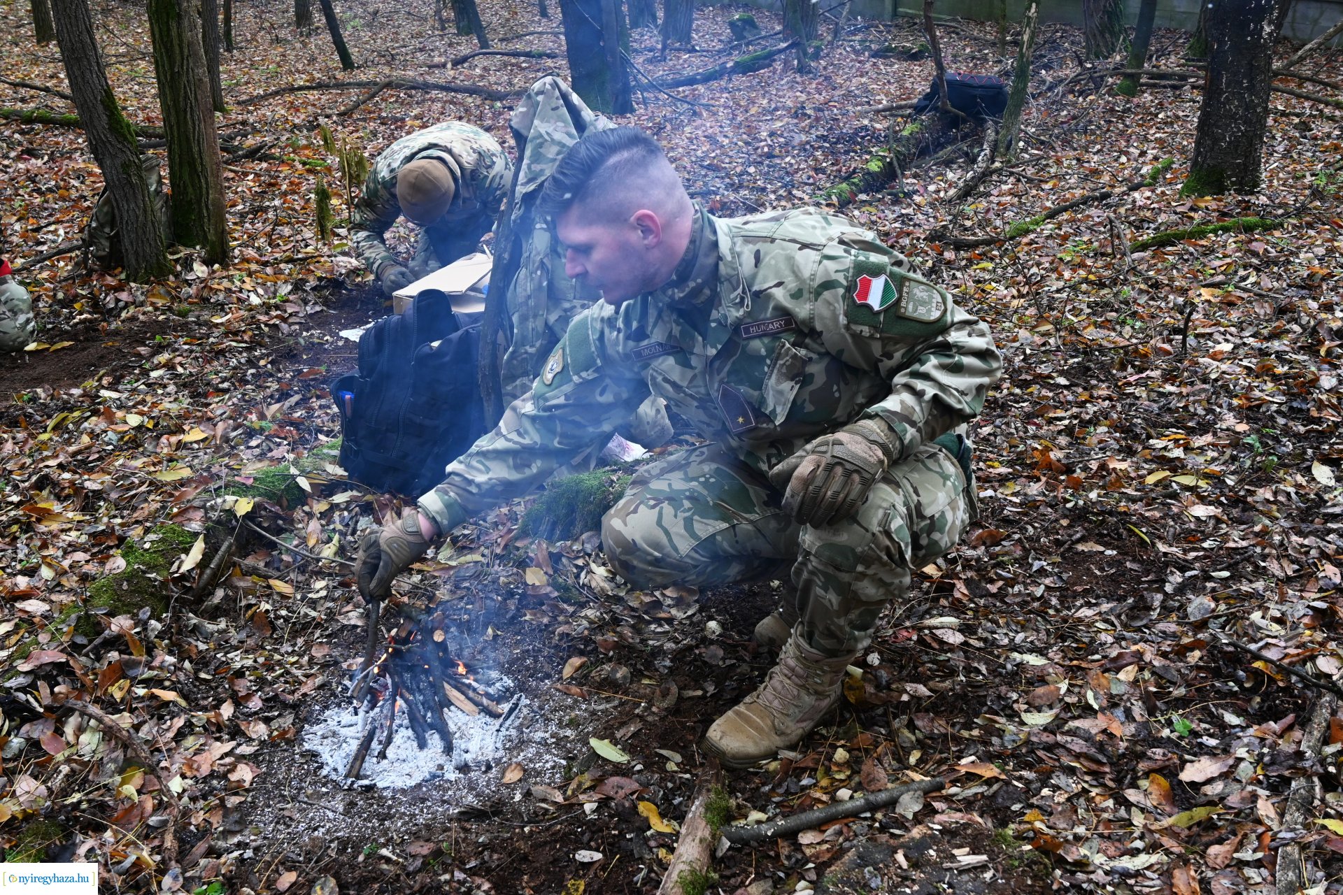 Kadétképzés terepen