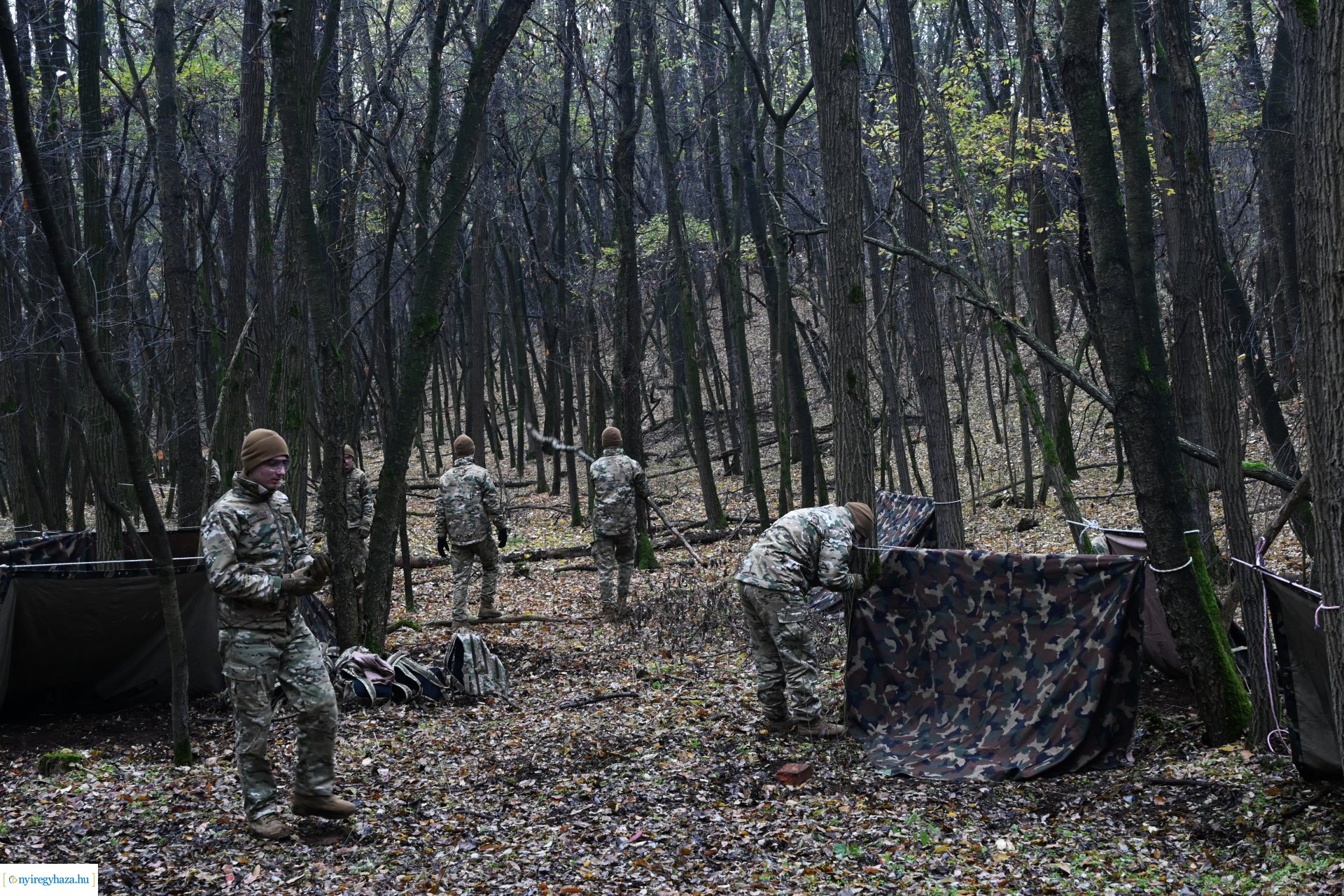 Kadétképzés terepen